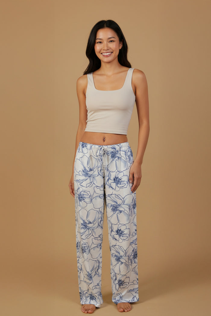 Grace White Floral Women's Pajama