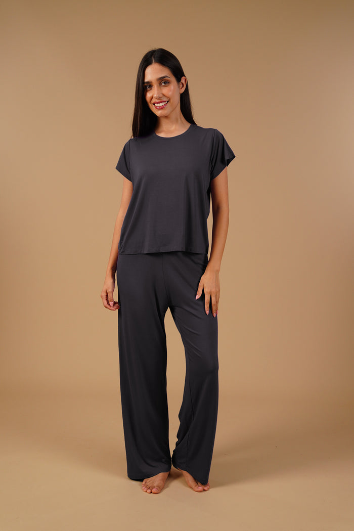 Moon Grey Lucy Butter-Soft Modal Knit Women's Pajama Set