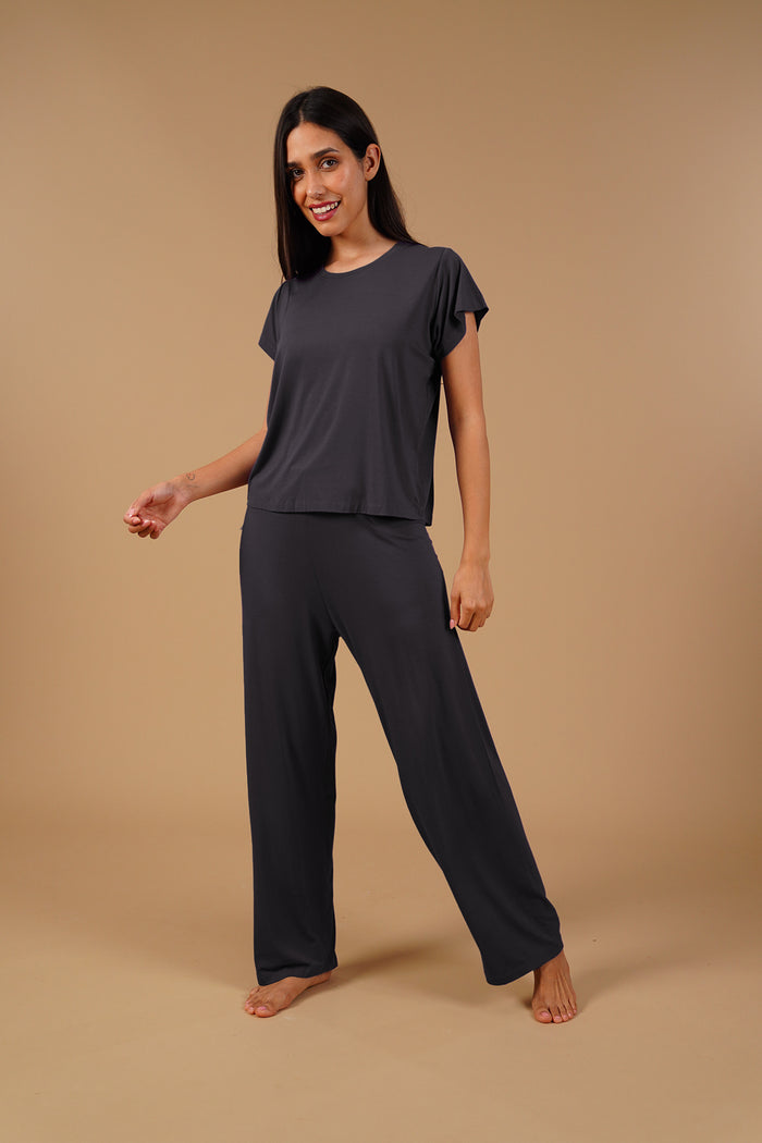 Moon Grey Lucy Butter-Soft Modal Knit Women's Pajama Set