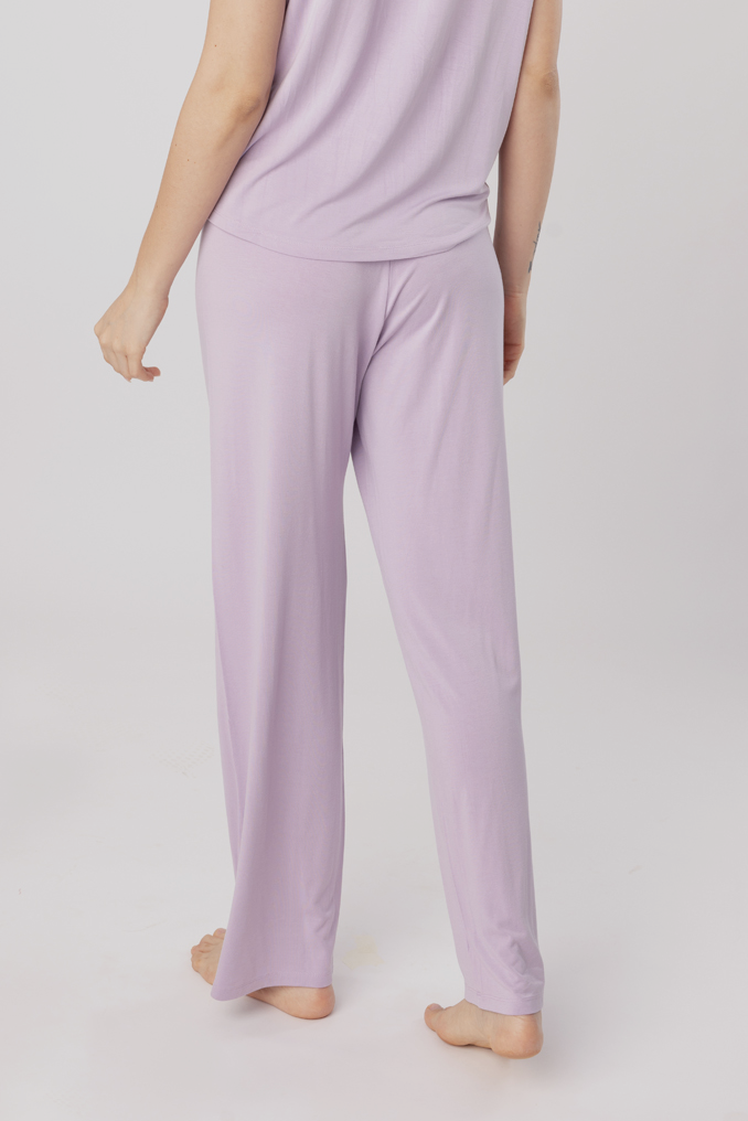 Lilac Butter-soft Cotton Knit Women's Pajama