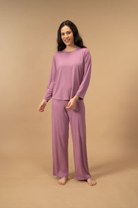 Orchid Lucy Butter-Soft Modal Knit Women's Pajama Set - Full Sleeves