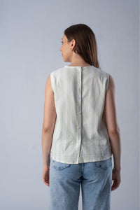 Magnolia Mint Cotton Women's Lounge Top