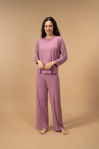 Orchid Lucy Butter-Soft Modal Knit Women's Pajama Set - Full Sleeves