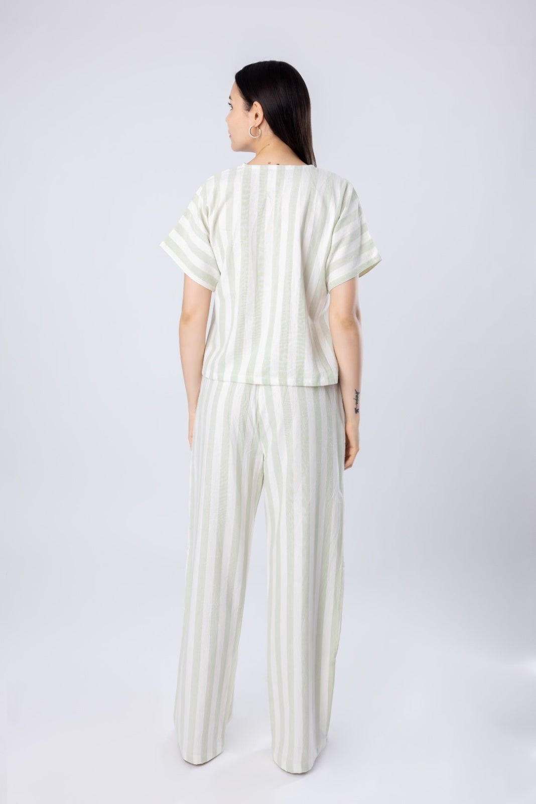 Magnolia Mint Cotton Women's Lounge Co-ord Set