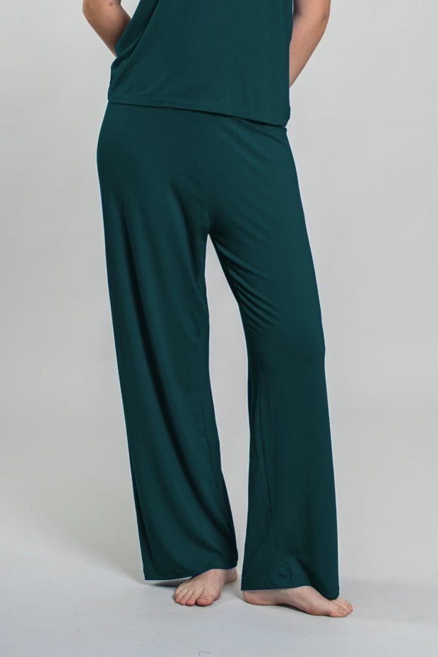 Bottle Green  Butter-Soft Bamboo Knit Women's Pajama