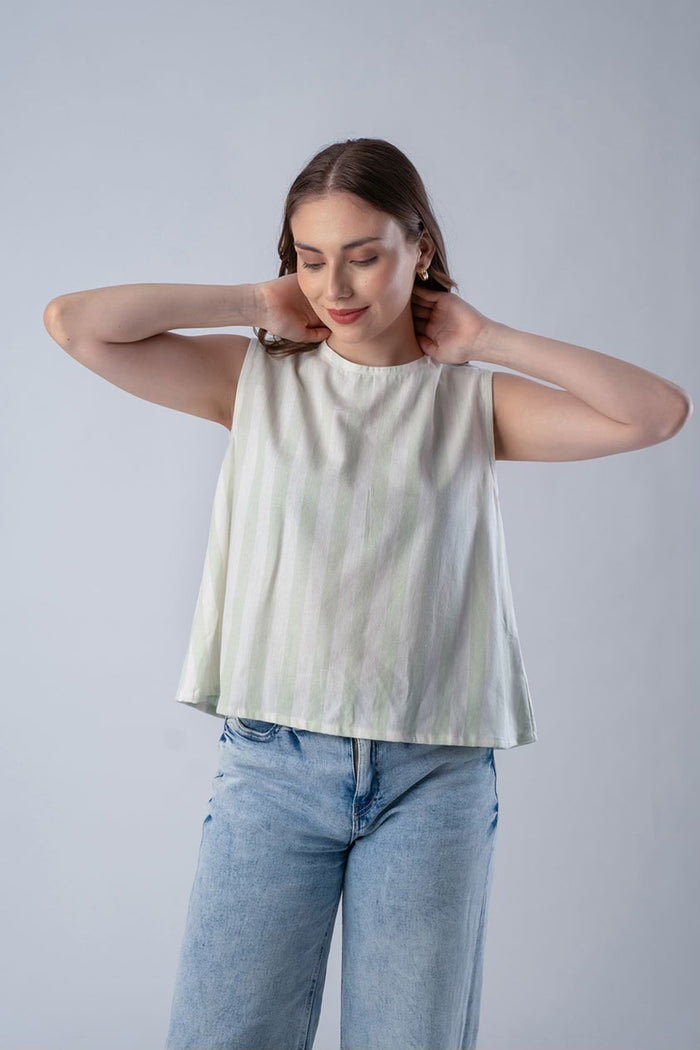 Magnolia Mint Cotton Women's Lounge Top