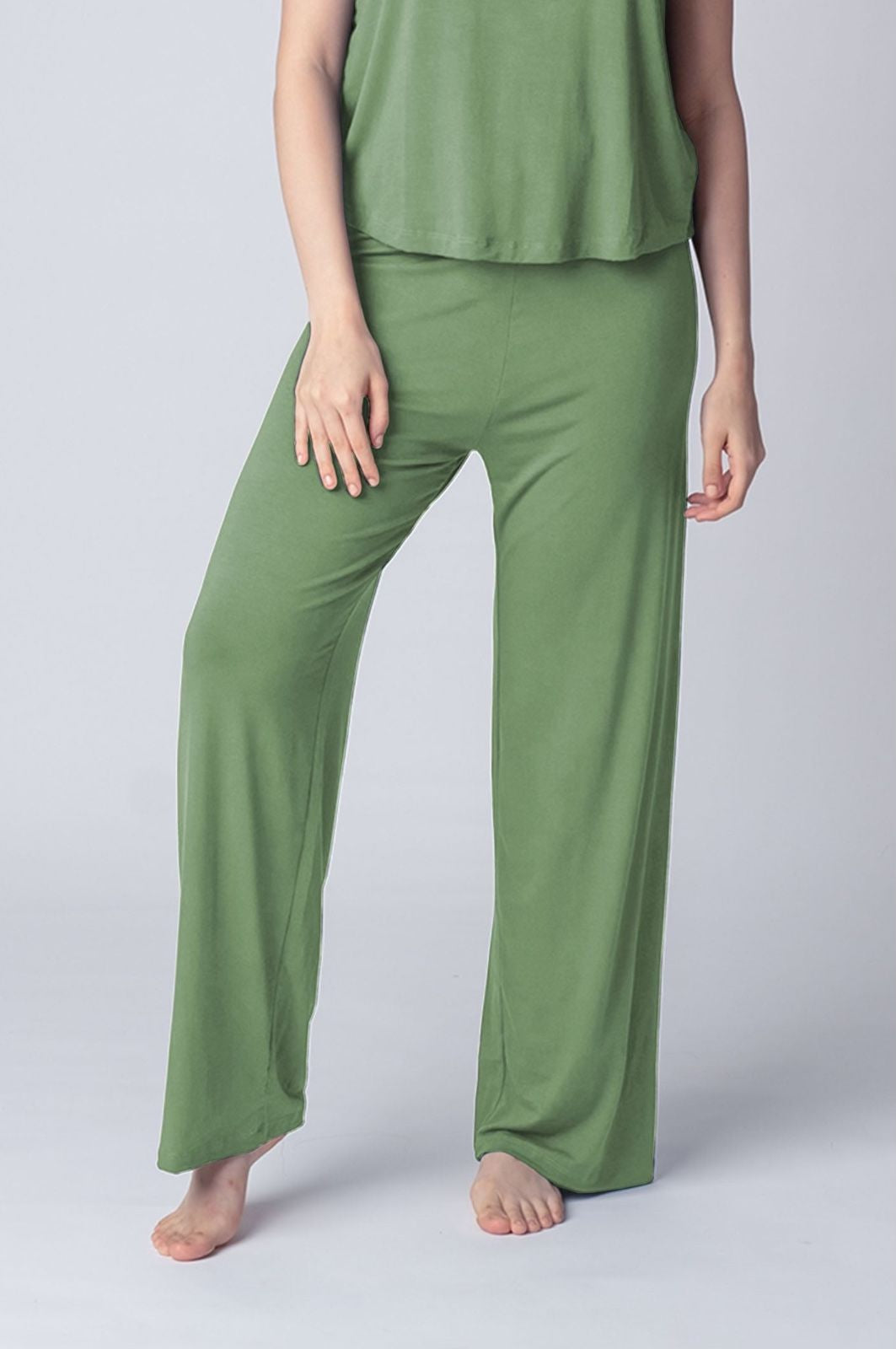 Pear Green Butter-Soft Viscose Knit Women's Pajama