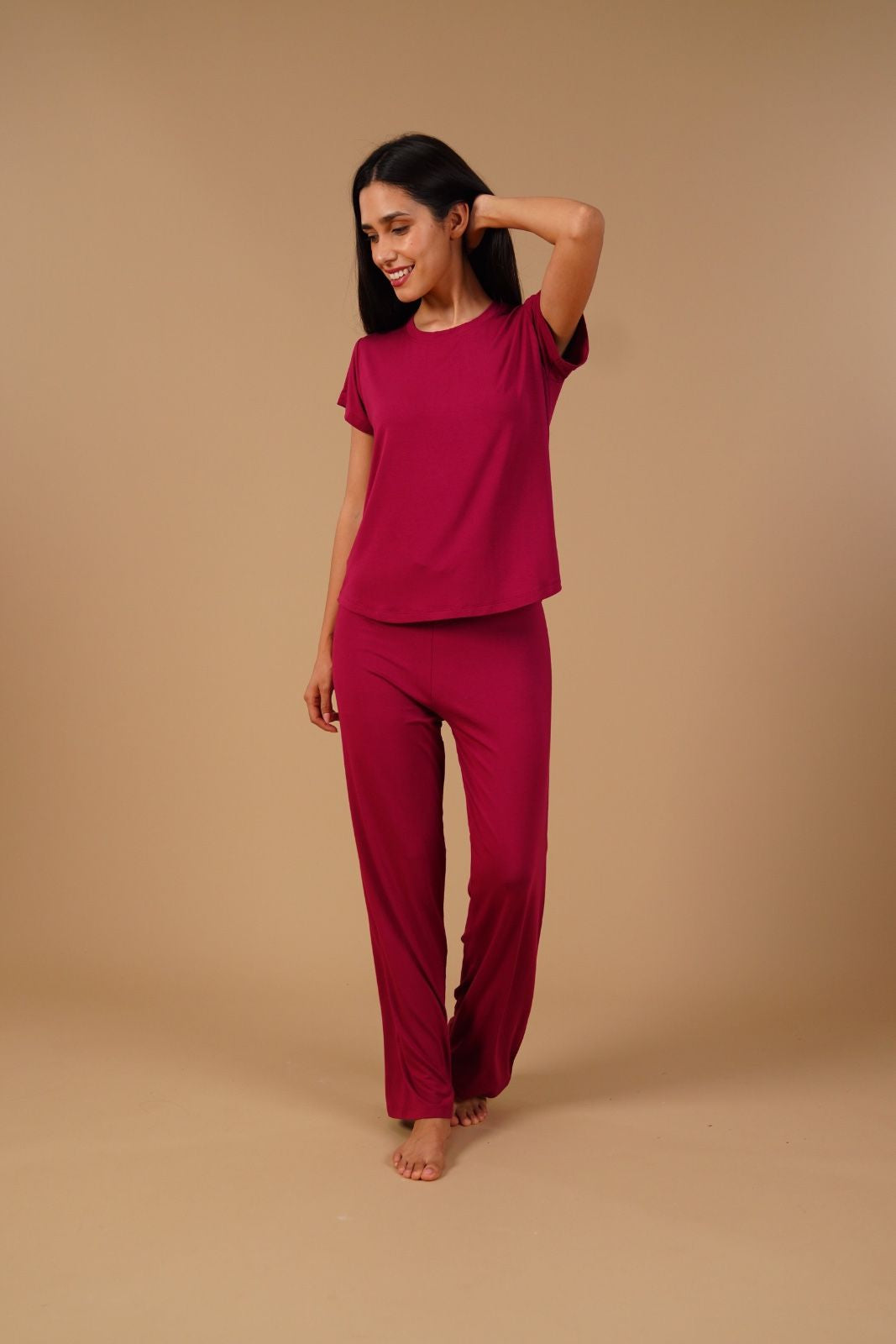 Plum Lucy Butter-Soft Bamboo Knit Women's Pajama Set