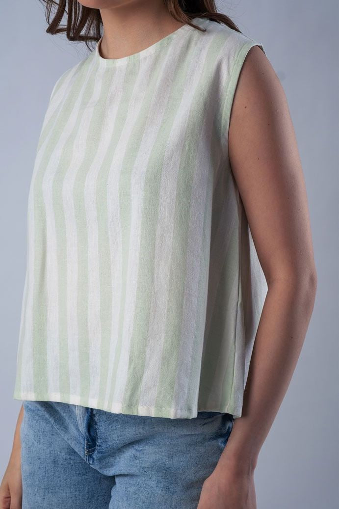 Magnolia Mint Cotton Women's Lounge Top