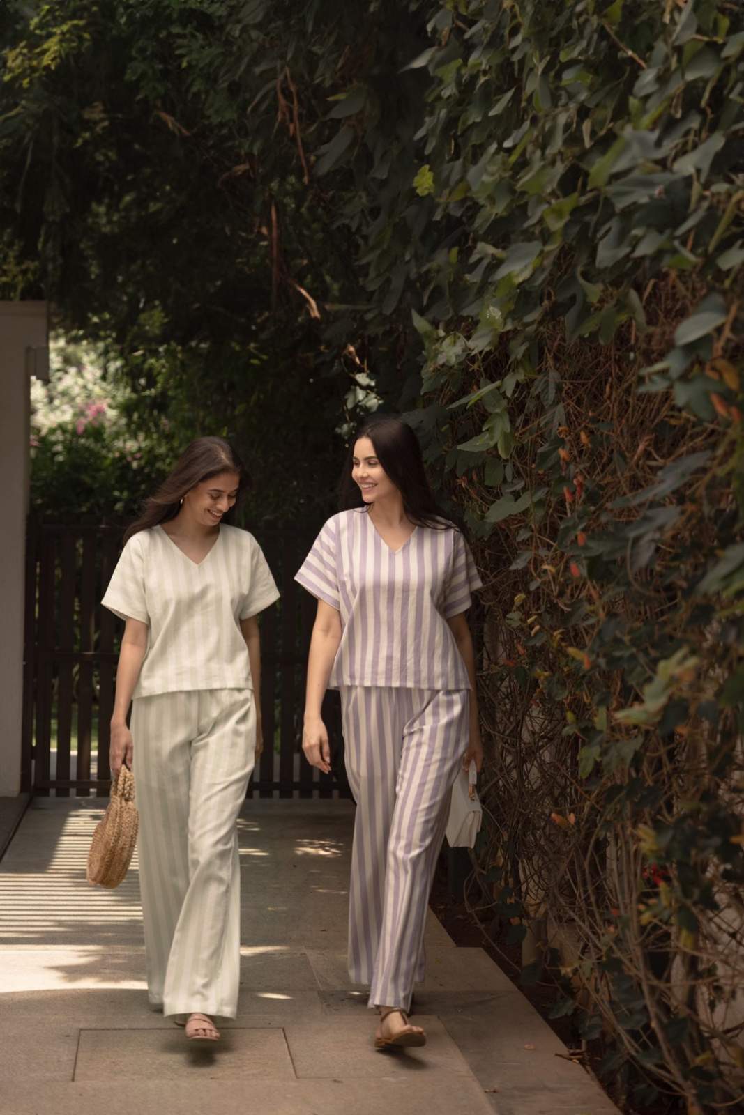 Magnolia Mint Cotton Women's Lounge Co-ord Set