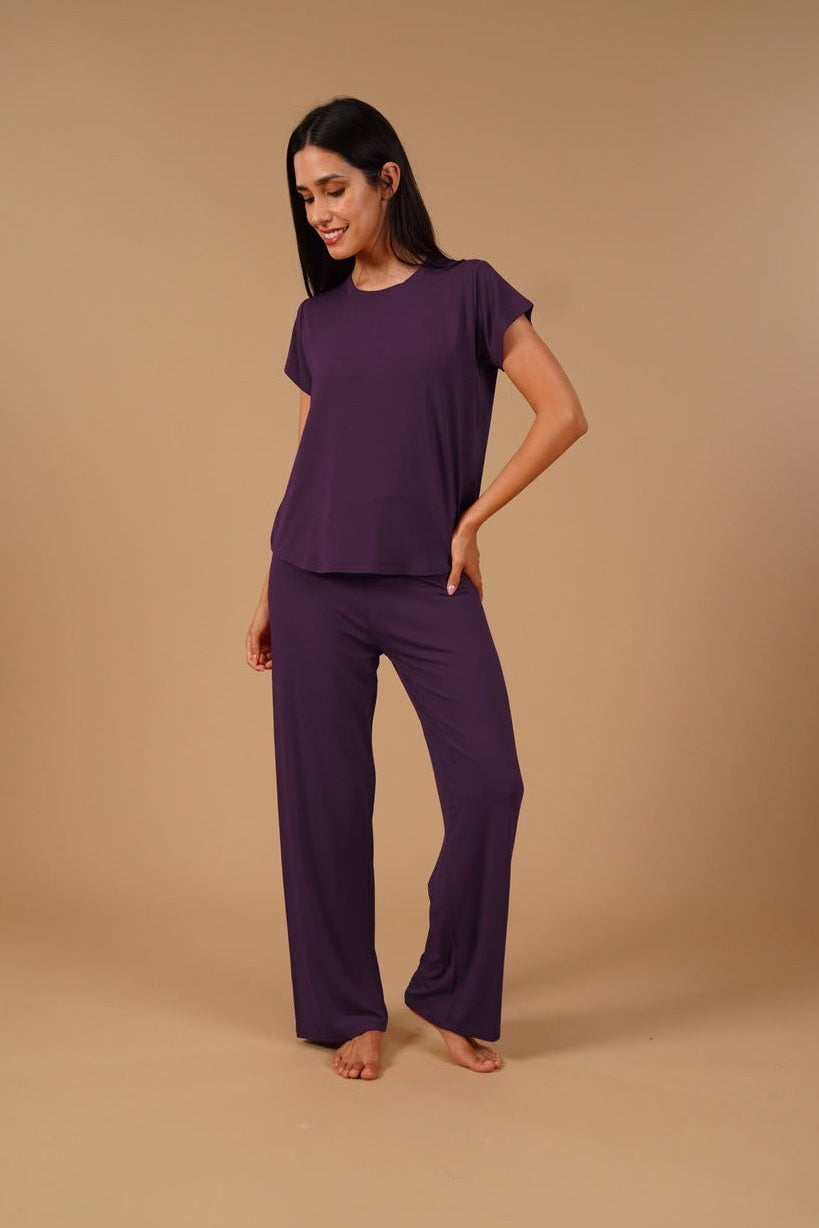 Violet Lucy Butter-Soft Modal Knit Women's Pajama Set