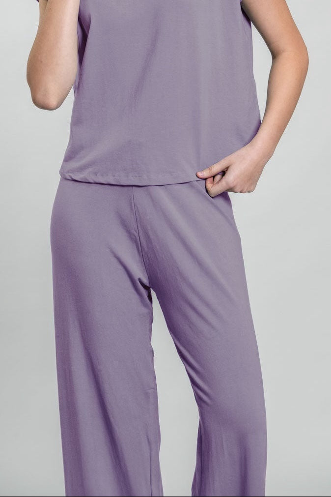 Lilac Butter-Soft Viscose Knit Women's Pajama