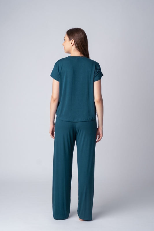 Bottle Green Lucy Butter-Soft Modal Knit Women's Pajama Set