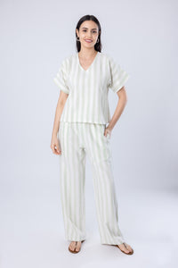 Magnolia Mint Cotton Women's Lounge Co-ord Set