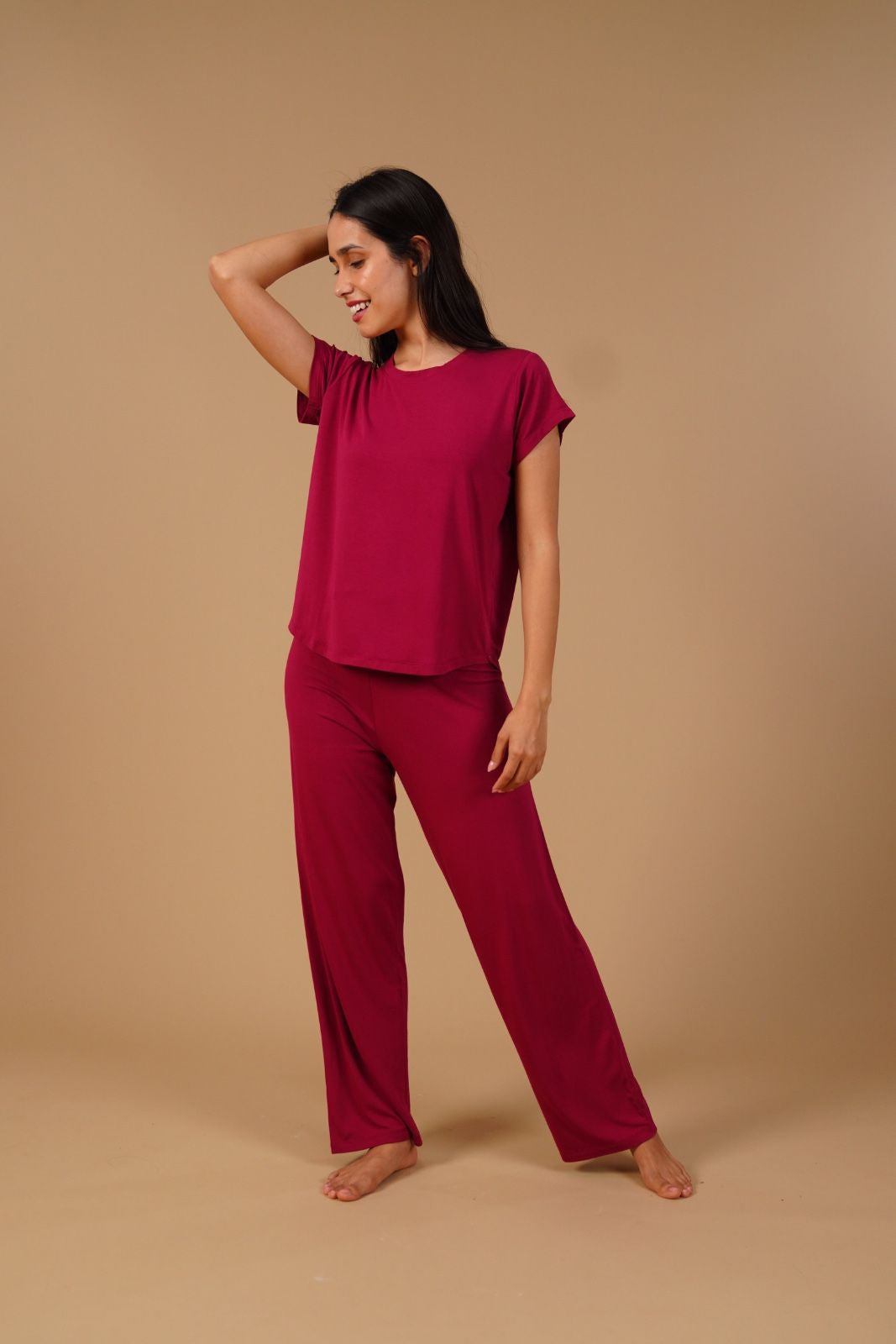 Plum Lucy Butter-Soft Bamboo Knit Women's Pajama Set