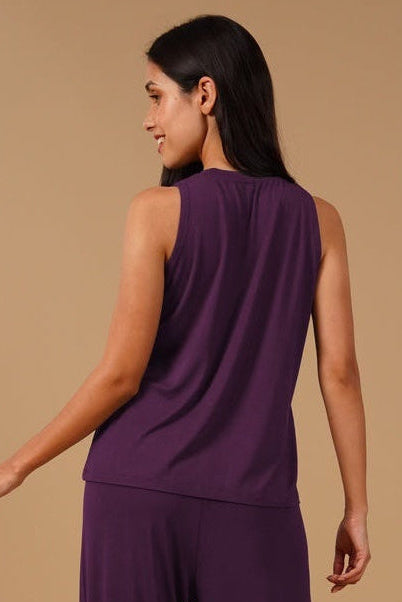 Violet Lucy Butter-Soft Modal Knit Women's Top Only - Sleeveless