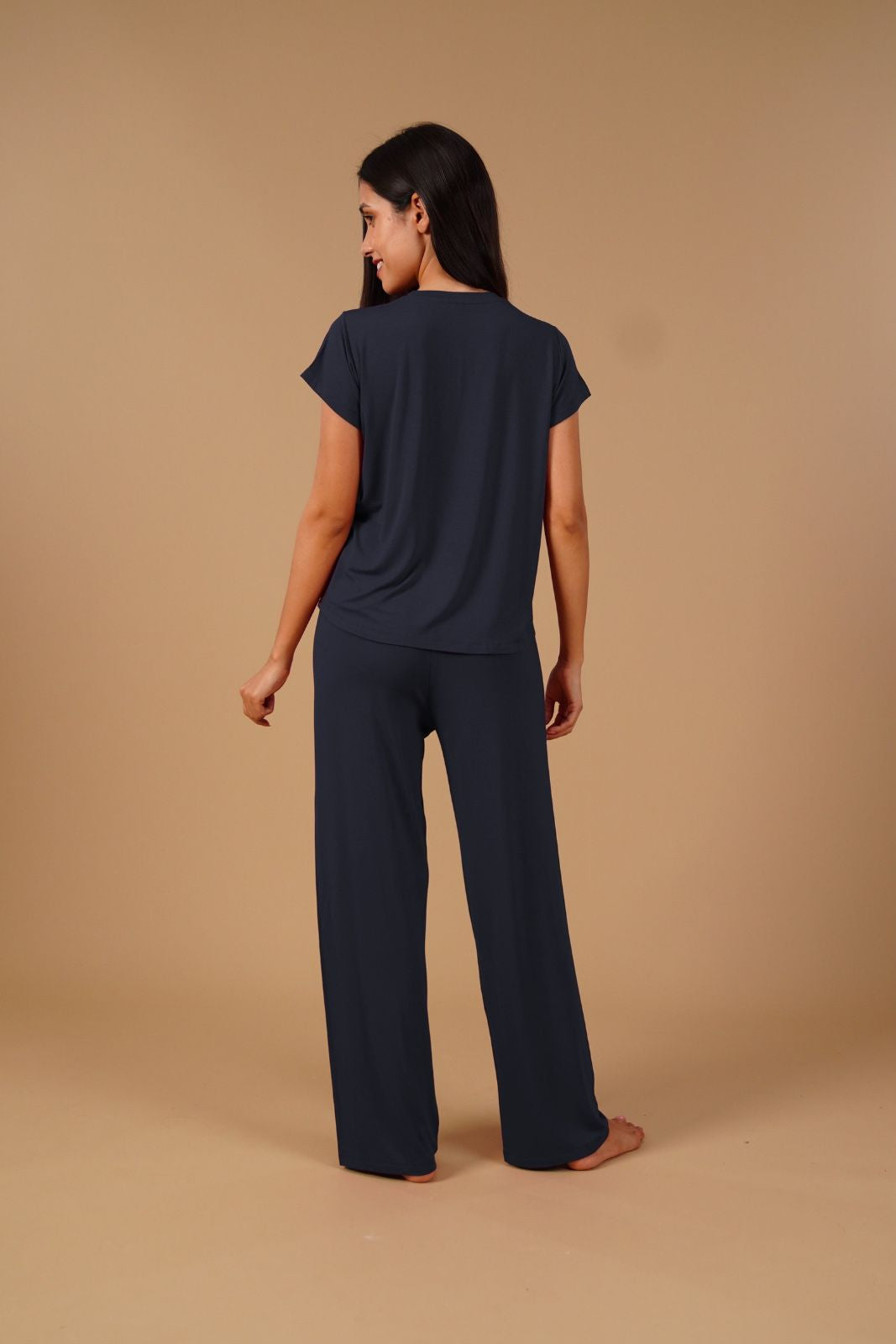 Navy Lucy Butter-Soft Modal Knit Women's Pajama Set