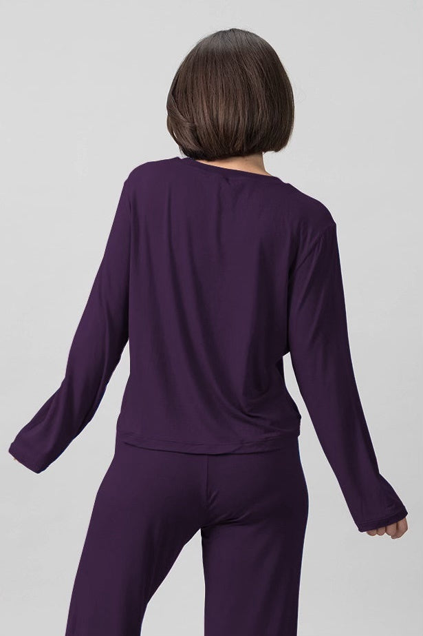 Merlot  Butter - Soft Viscose Knit Women's Top