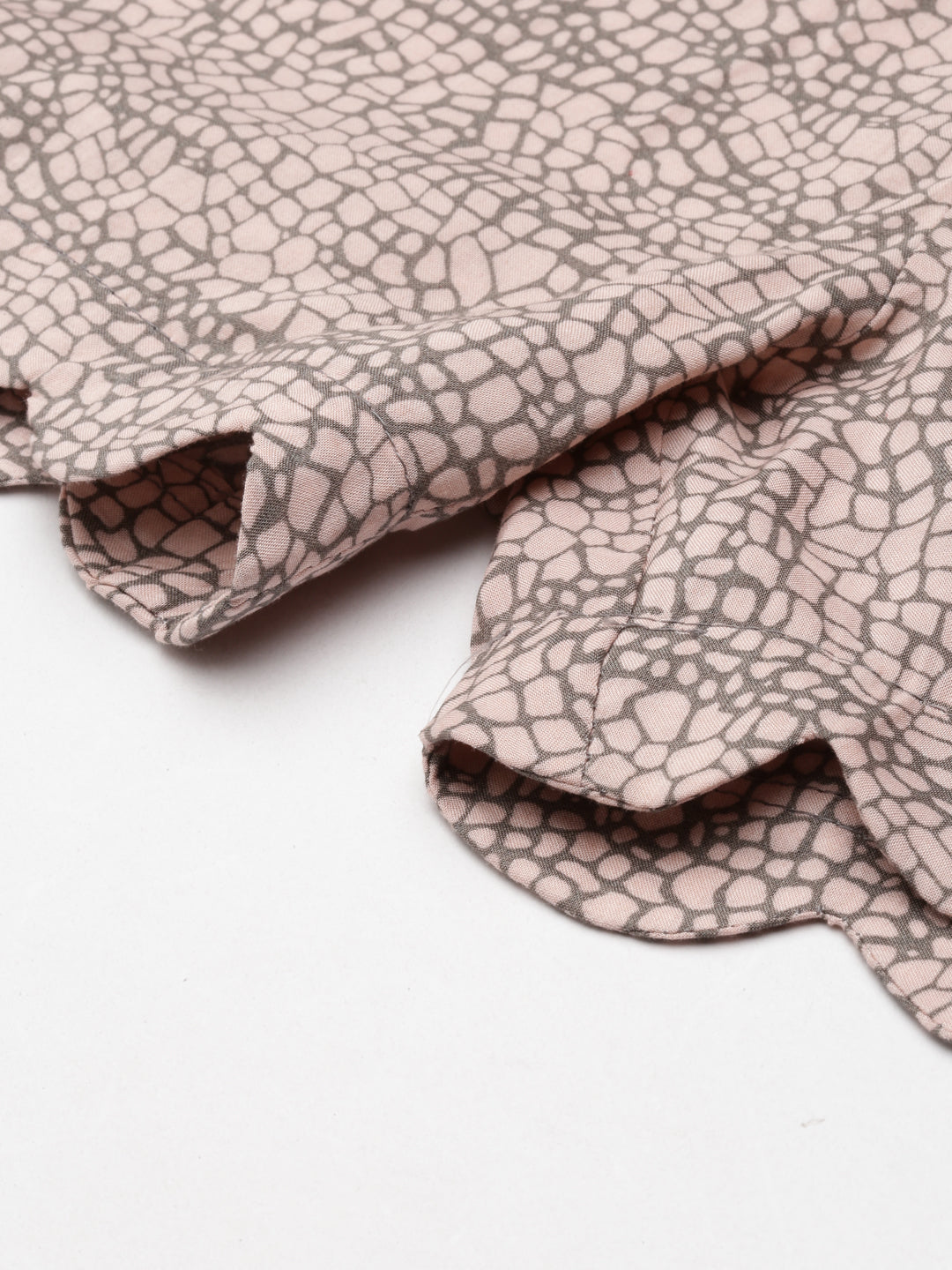 Scallop Mauve Cotton Women's Shorts