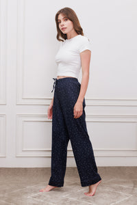 Starlight Blue Printed Cotton Twill Women's Pajama