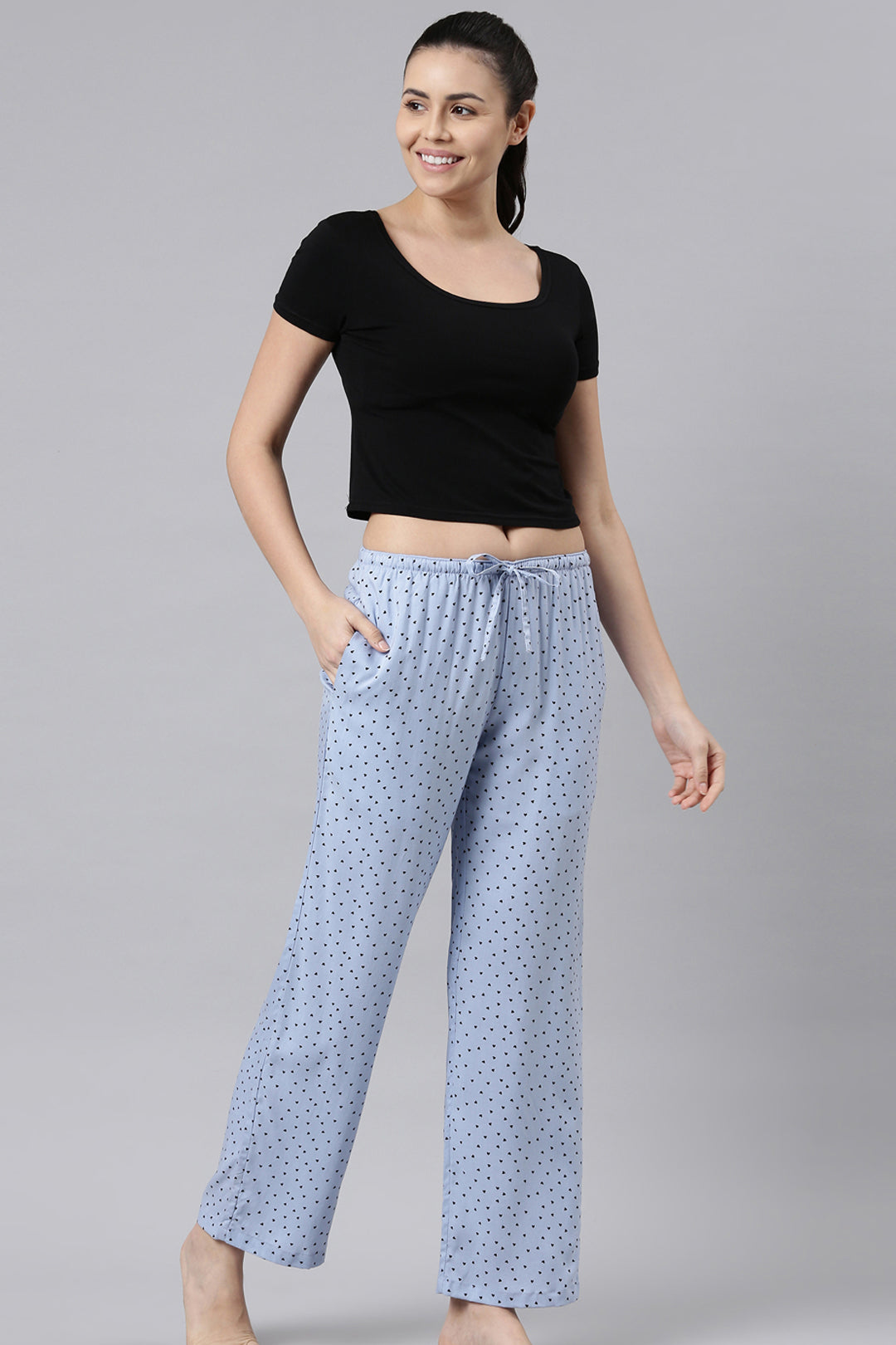 Blue Valentine Cotton Blend Women's Pajama