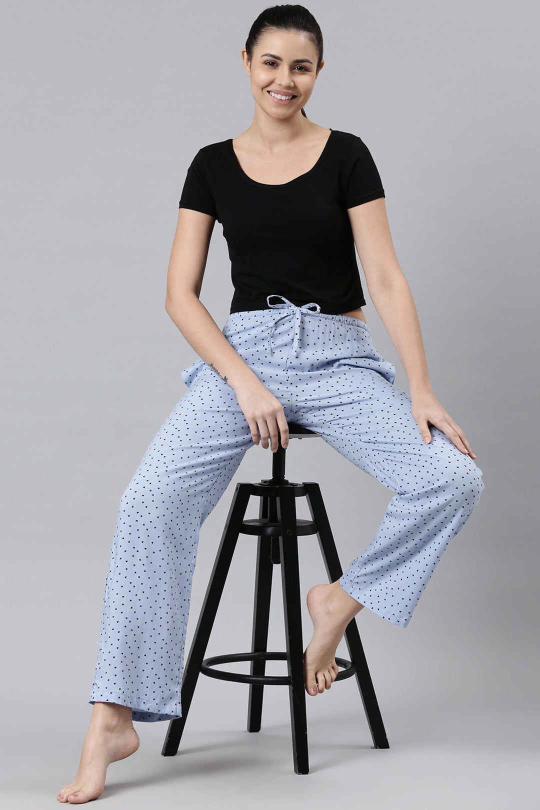 Blue Valentine Cotton Blend Women's Pajama